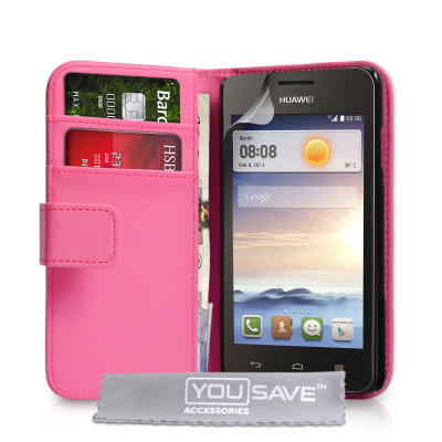 Θήκη Huawei Ascend Y330 - Πορτοφόλι by YouSave (Z798)