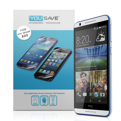 Μεμβράνη Προστασίας Οθόνης HTC Desire 820 by Yousave - 3 Τεμάχια (Z568-D820)