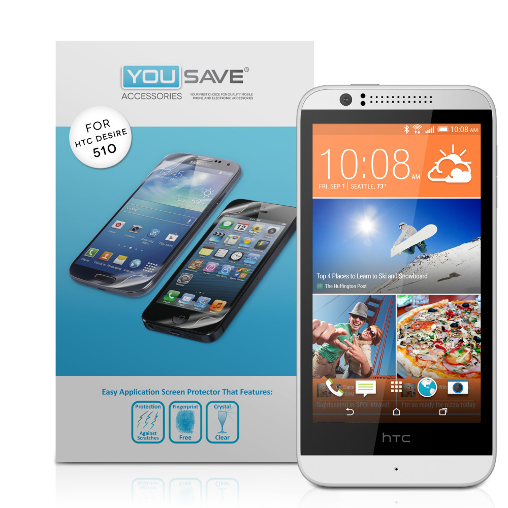 Μεμβράνη Προστασίας Οθόνης HTC Desire 510 by Yousave - 3 Τεμάχια (Z552)