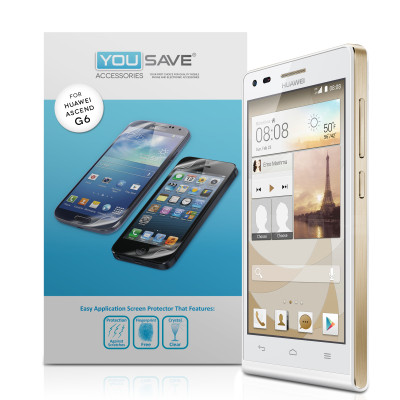 Μεμβράνη Προστασίας Οθόνης Huawei Ascend G6 by Yousave - 3 Τεμάχια (Z687)