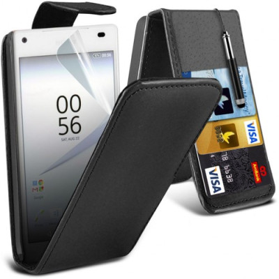 Flip Θήκη Sony Xperia Z5 (001-005-555) Μαύρο - OEM