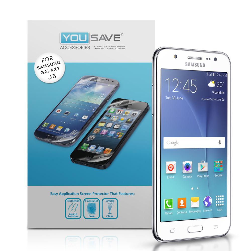 Μεμβράνη Προστασίας Οθόνης Samsung Galaxy J5 (2015) by Yousave - 5 Τεμάχια (Z859)