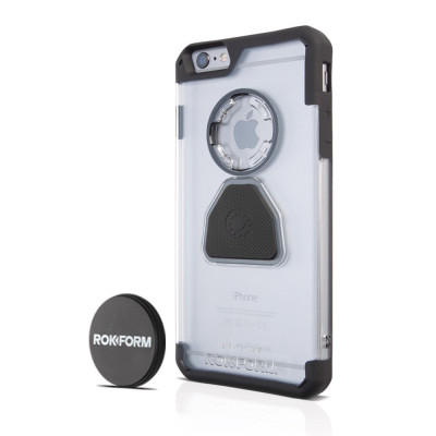 Rokform Θήκη iPhone 6 Plus/6S Plus V3 Crystal Case με Μαγνητική Βάση Αυτοκινήτου - Crystal Clear (131-114-001)