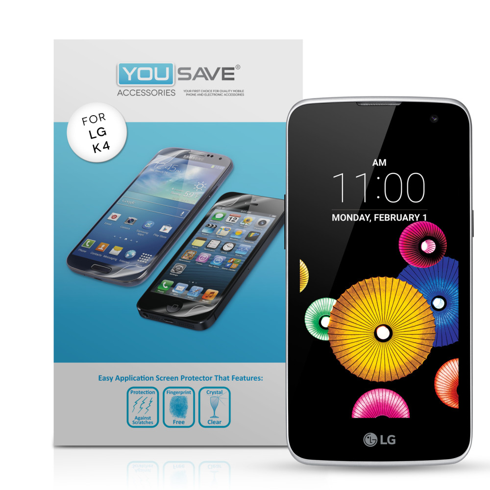 Yousave Μεμβράνη Προστασίας Οθόνης LG K4 - 5 Τεμάχια (Z273)