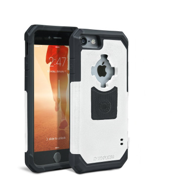 Rokform Θήκη iPhone 8 / 7 V3 Case - Rugged White / Grey  με Μαγνητική Βάση Αυτοκινήτου (303109)