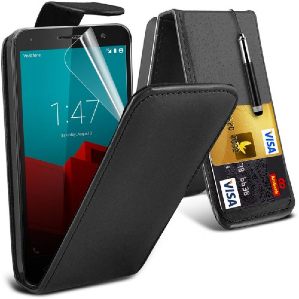 Flip Θήκη Vodafone Smart Prime 7 - Μαύρο (8698) - OEM