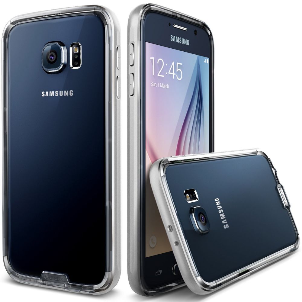 Verus Θήκη Iron Bumper Samsung Galaxy S6 - Sliver/Clear (VRGS6-IRB11)