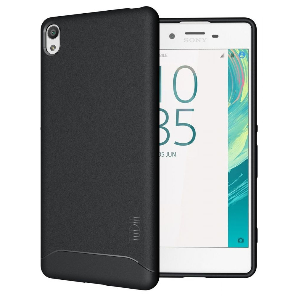 Tudia Θήκη Σιλικόνης Sony Xperia XA - Black (TD-TPU3657)