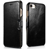 iCarer Vintage Series Side-Open Δερμάτινη Θήκη Apple iPhone SE 2022 / 2020 / 8 / 7 - Black (RIP702BL)