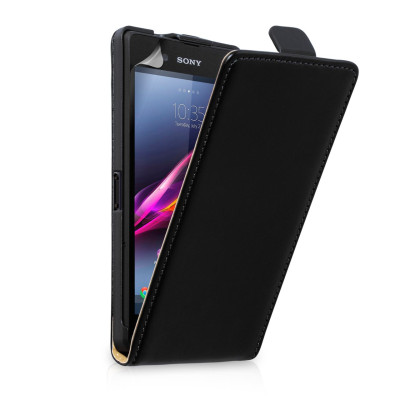 Yousave Δερμάτινη Flip Θήκη Sony Xperia Z Ultra (Z641) - Black