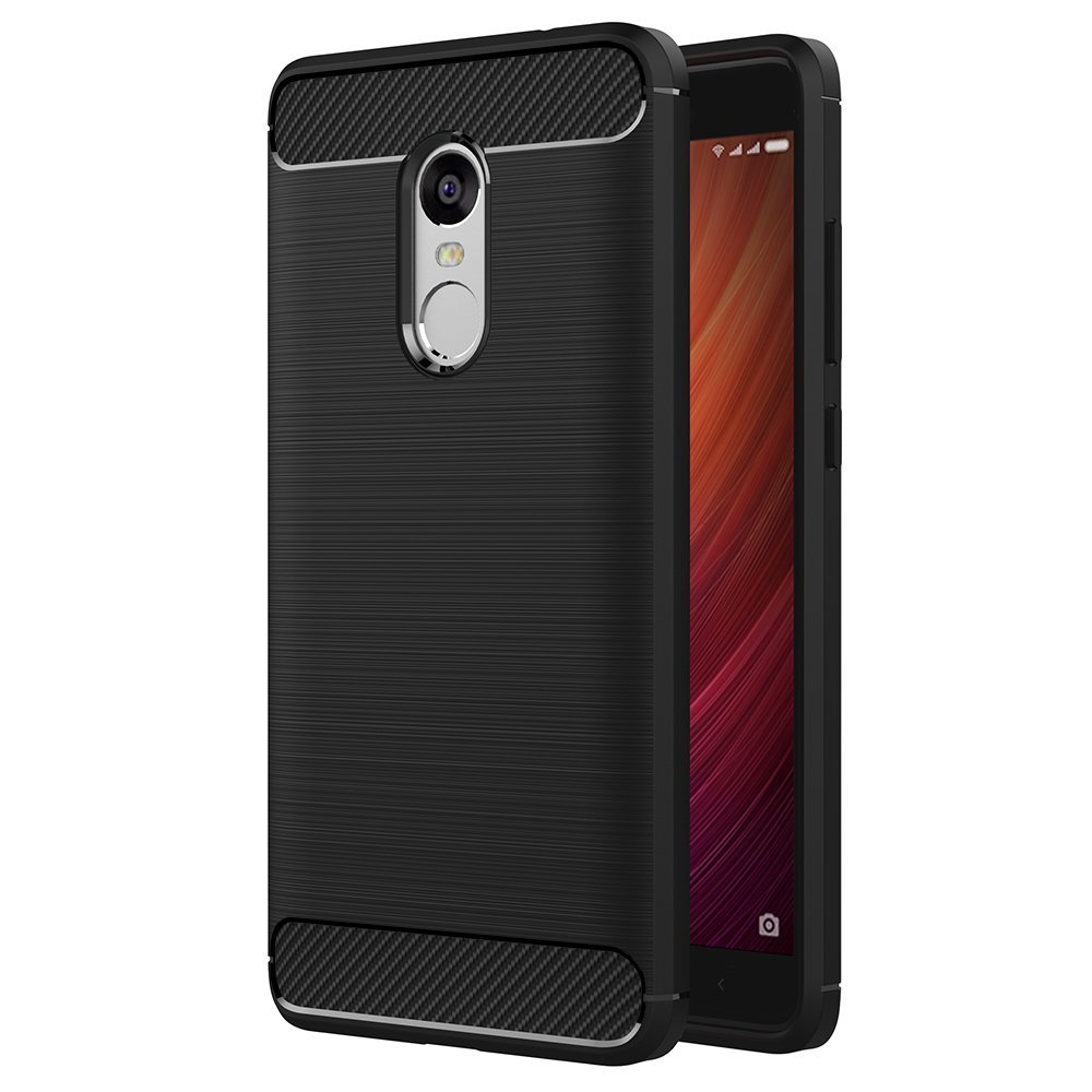 Θήκη TPU Carbon Xiaomi Redmi Note 4 - Black (8866)