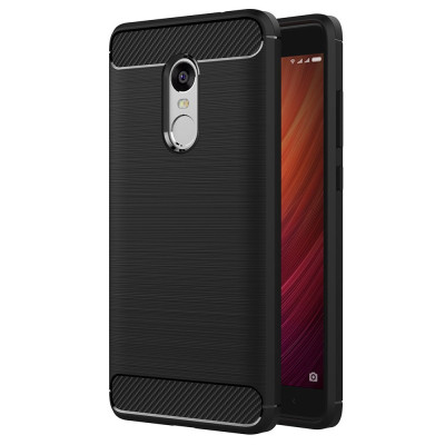 Θήκη TPU Carbon Xiaomi Redmi Note 4 - Black (8866)
