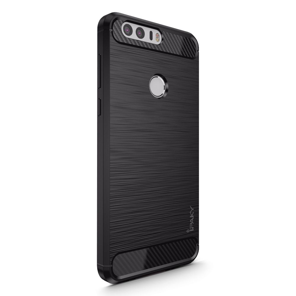 Ipaky Θήκη TPU Carbon Honor 8 - Black (8867)
