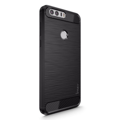 Ipaky Θήκη TPU Carbon Honor 8 - Black (8867)