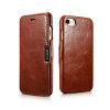 iCarer Vintage Series Side-Open Δερμάτινη Θήκη Apple iPhone SE 2022 / 2020 / 8 / 7 - Brown (9059)