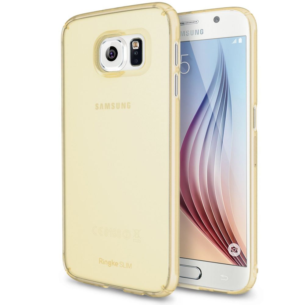 Ringke (Slim) Θήκη Samsung Galaxy S6 + Screen Protector - Frost Yellow (9062)