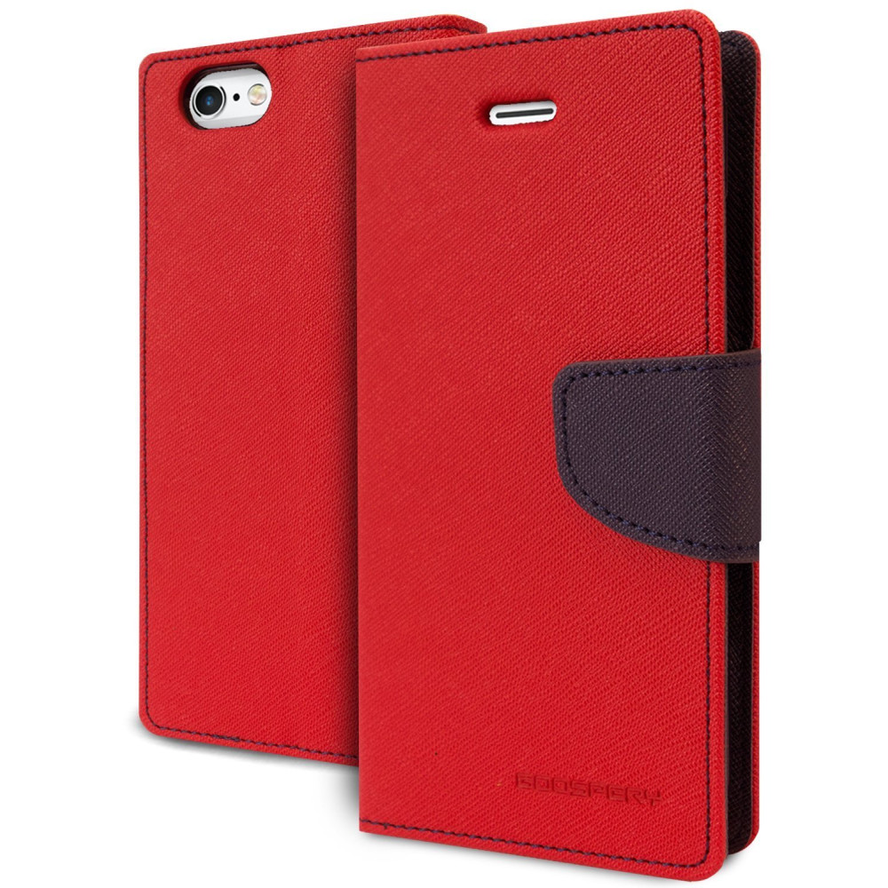 Θήκη Canvas Book Huawei Y5II - Πορτοφόλι (9063) - Κόκκινο