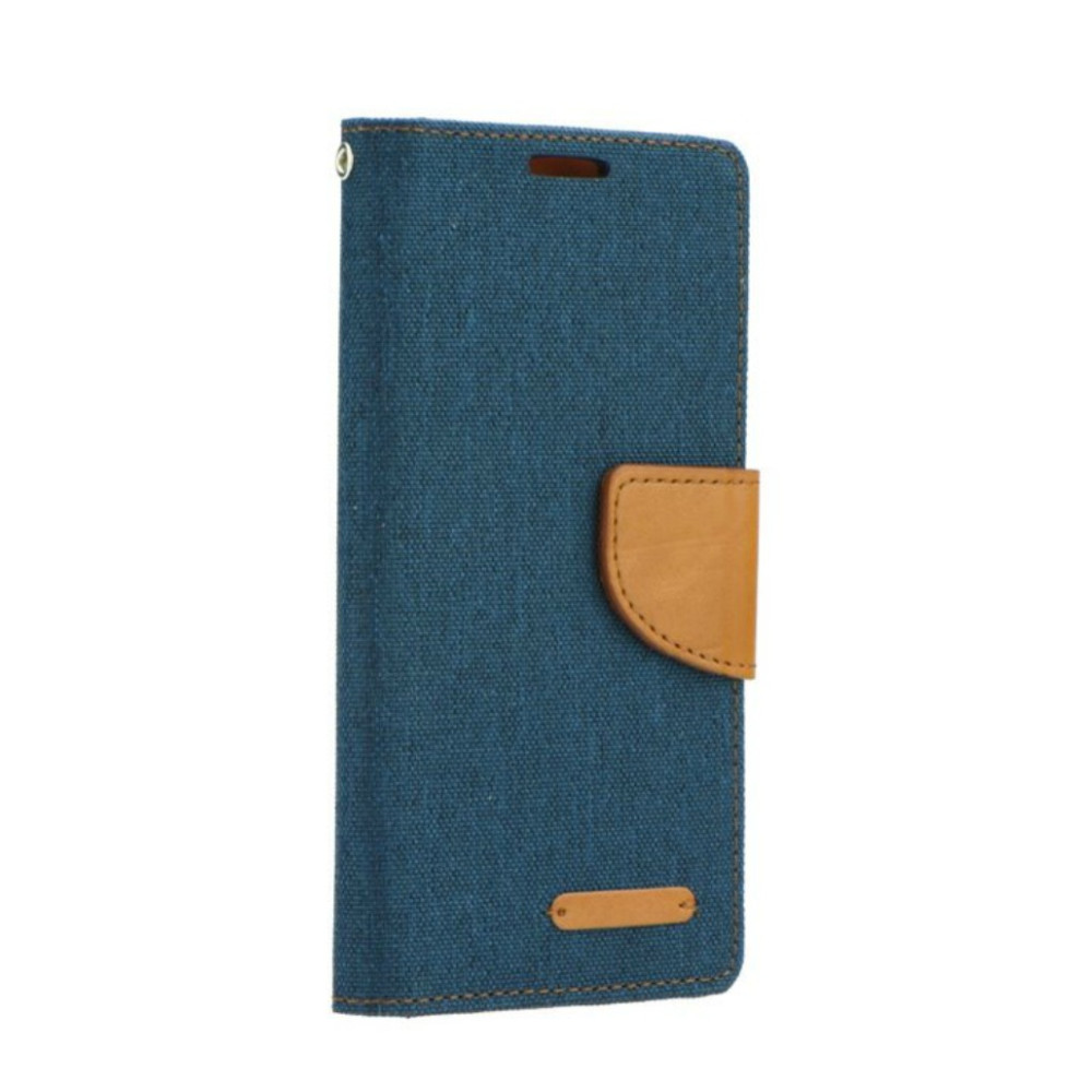 Θήκη Canvas Book Lenovo Vibe S1 - Μπλέ/Καφέ (9078) - OEM