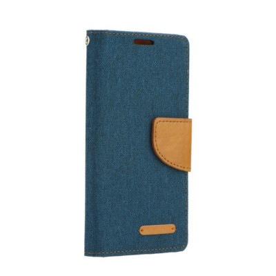 Θήκη Canvas Book Lenovo Vibe S1 - Μπλέ/Καφέ (9078) - OEM