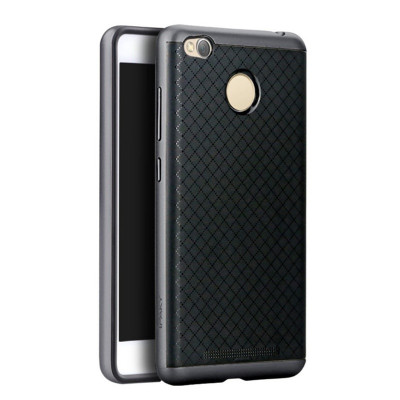 Ipaky Θήκη Hybrid Xiaomi Redmi 3S/3 Pro - Black/Grey (9320)