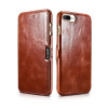 iCarer Vintage Series Side-Open Δερμάτινη Θήκη iPhone 8 Plus / iPhone 7 Plus - Brown