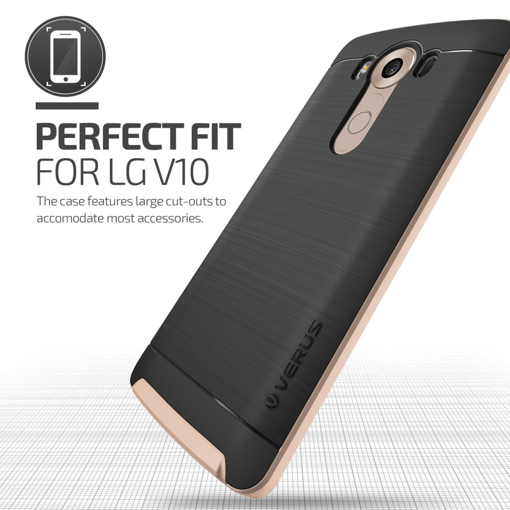 Verus Θήκη High Pro Shield Series LG V10 - Shine Gold (VRLV10-HPSGD)