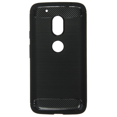 SHTL Θήκη TPU Carbon Motorola Moto G4 Play - Black (138949)
