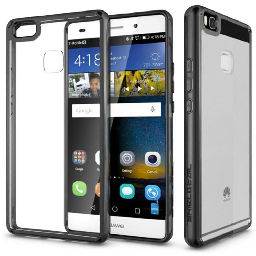 SHTL Θήκη Clear Fusion Huawei P9 Lite - Black (121997)