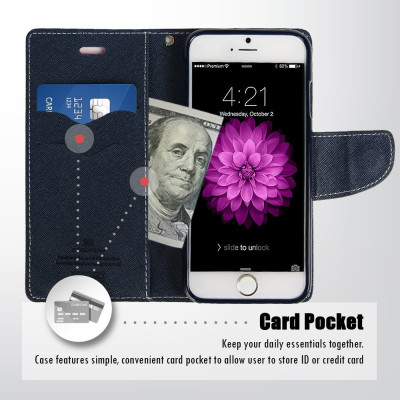 Mercury Fancy Diary Θήκη Huawei P9 Lite - Πορτοφόλι (9713) - Φούξια