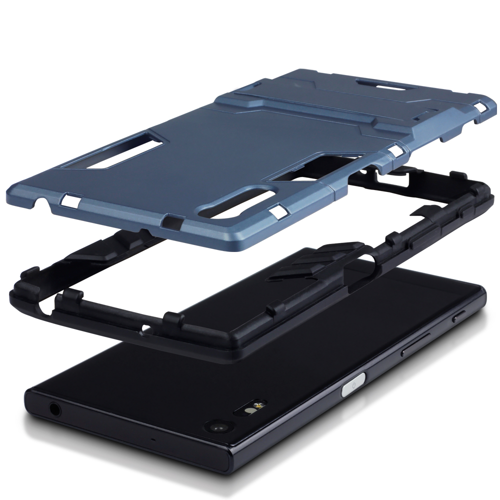 Terrapin Ανθεκτική Θήκη με Stand Sony Xperia XZ/ XZs - Dark Blue (131-005-026)