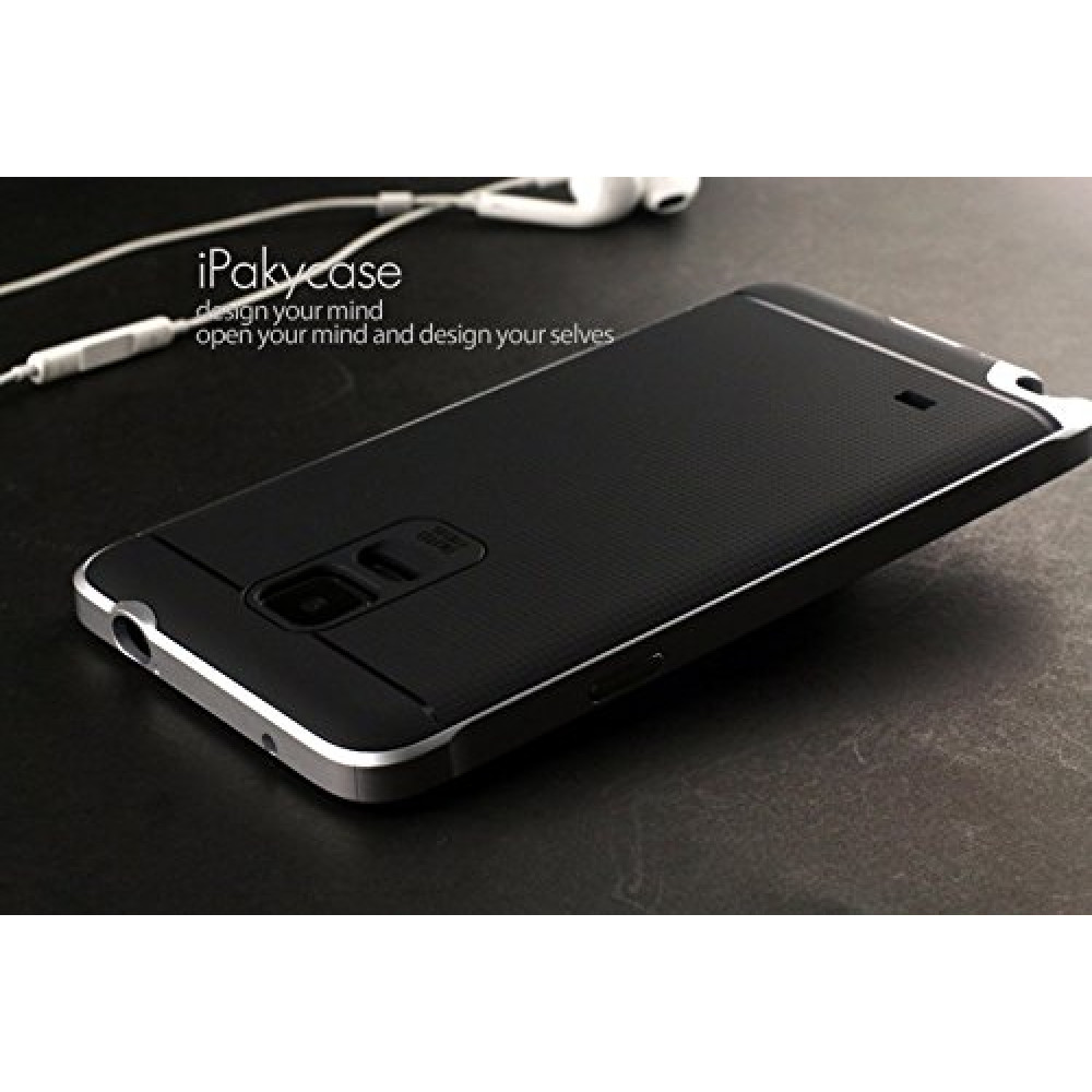 Ipaky Θήκη Hybrid Samsung Galaxy Note 4 - Silver (10738)