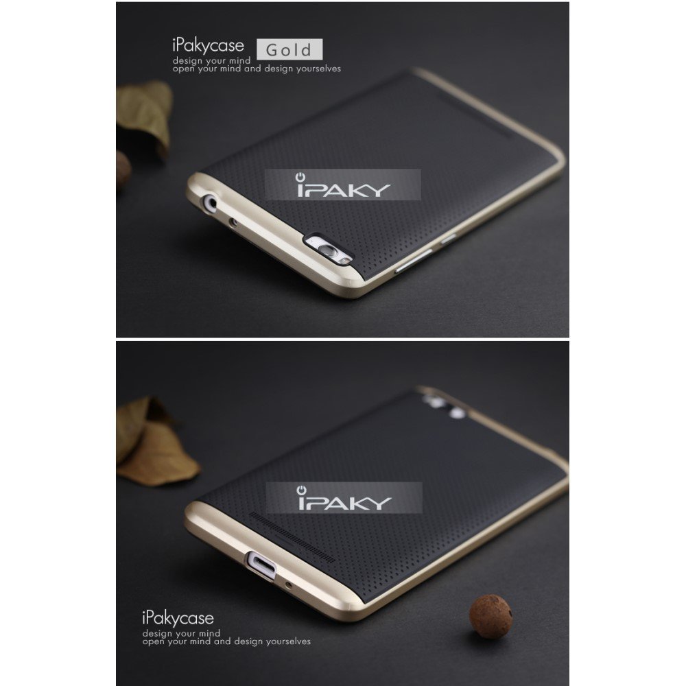 Ipaky Θήκη Hybrid Xiaomi Mi 4c/4i - Gold (10739)