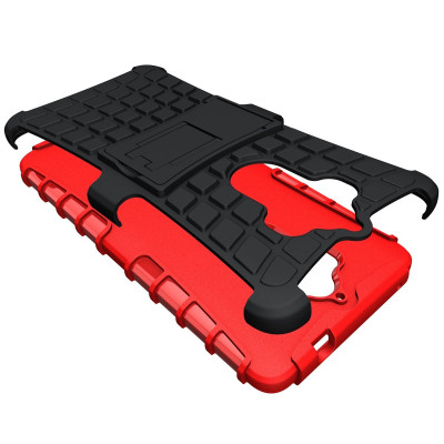 Ανθεκτική Θήκη με Stand Huawei Mate 9 - Red - ΟΕΜ (10921)