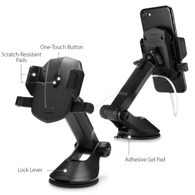 Spigen Kuel Car Mount Holder Universal Βάση Αυτοκινήτου AP12T - Black (000CG20917)