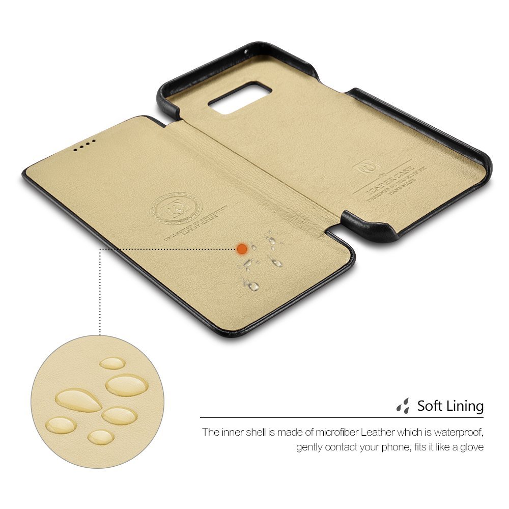 iCarer Vintage Series Side-Open Δερμάτινη Θήκη Samsung Galaxy S8 - Black (11109)