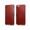 iCarer Vintage Series Side-Open Δερμάτινη Θήκη Apple iPhone SE 2022 / 2020 / 8 / 7 - Red (11277)
