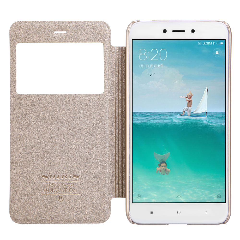 Nillkin Θήκη Sparkle View-Flip Xiaomi Redmi 4 / 4X  - Gold (11792)