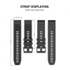 Ανταλλακτικό Λουράκι Smooth Garmin Fenix 3/5X/3HR/5X Plus/6X/6X Pro/7X/8 (51mm) - Black (5906735412598)