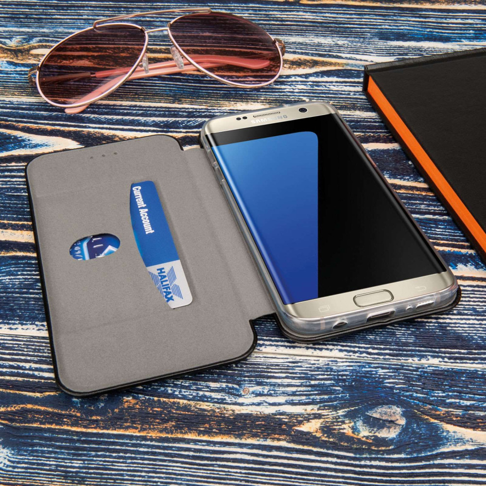 Caseflex Θήκη - Πορτοφόλι Samsung Galaxy S7 Edge - Black (SA-EA06-Z570)