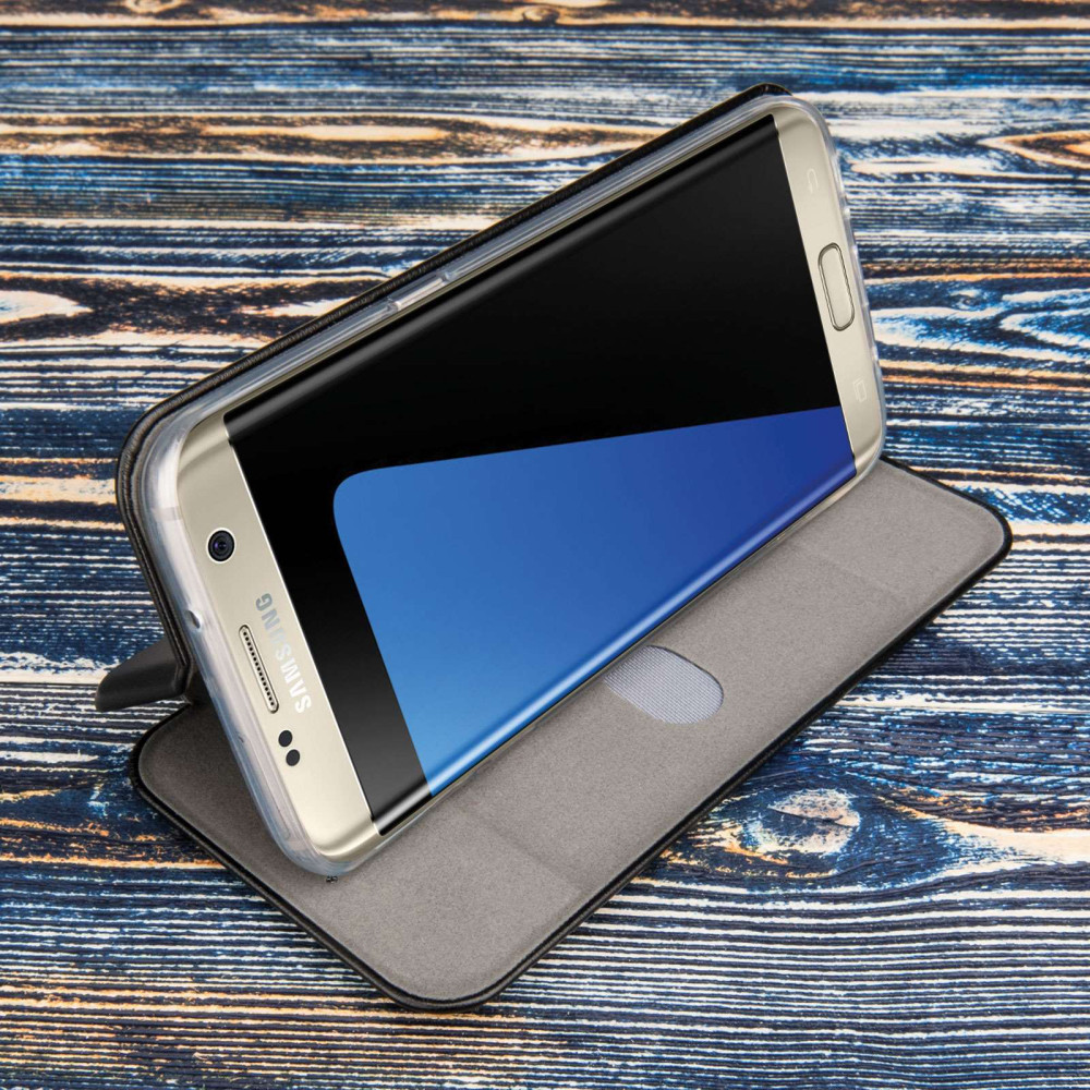 Caseflex Θήκη - Πορτοφόλι Samsung Galaxy S7 Edge - Black (SA-EA06-Z570)