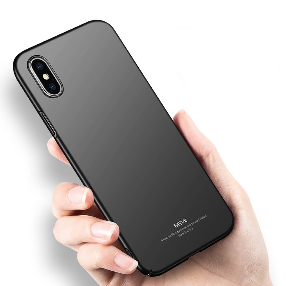 MSVII Super Slim Σκληρή Θήκη PC iPhone X / XS - Black (K2-05)
