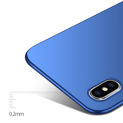 MSVII Super Slim Σκληρή Θήκη PC iPhone X / XS - Blue (K2-04)