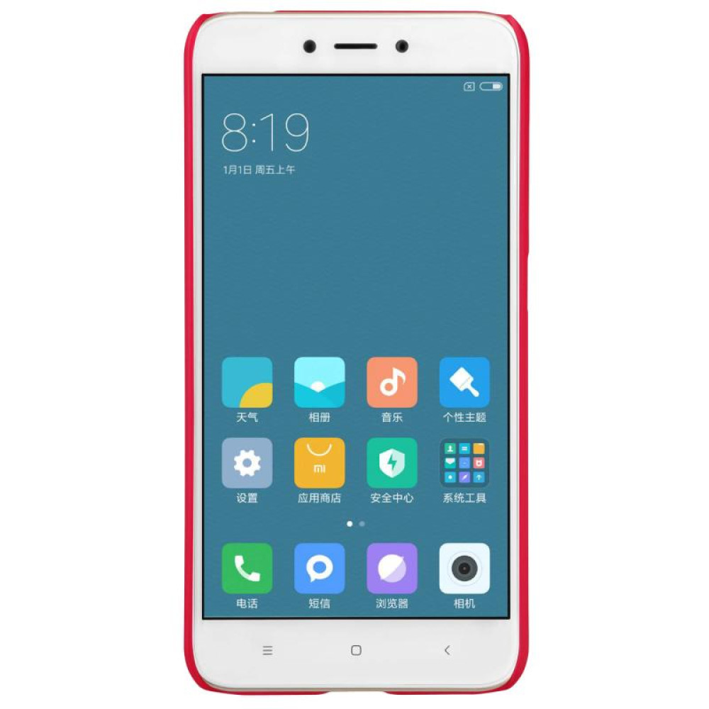 Nillkin Θήκη Super Frosted Shield Xiaomi Redmi 4 / 4X & Screen Protector - Red (12230)