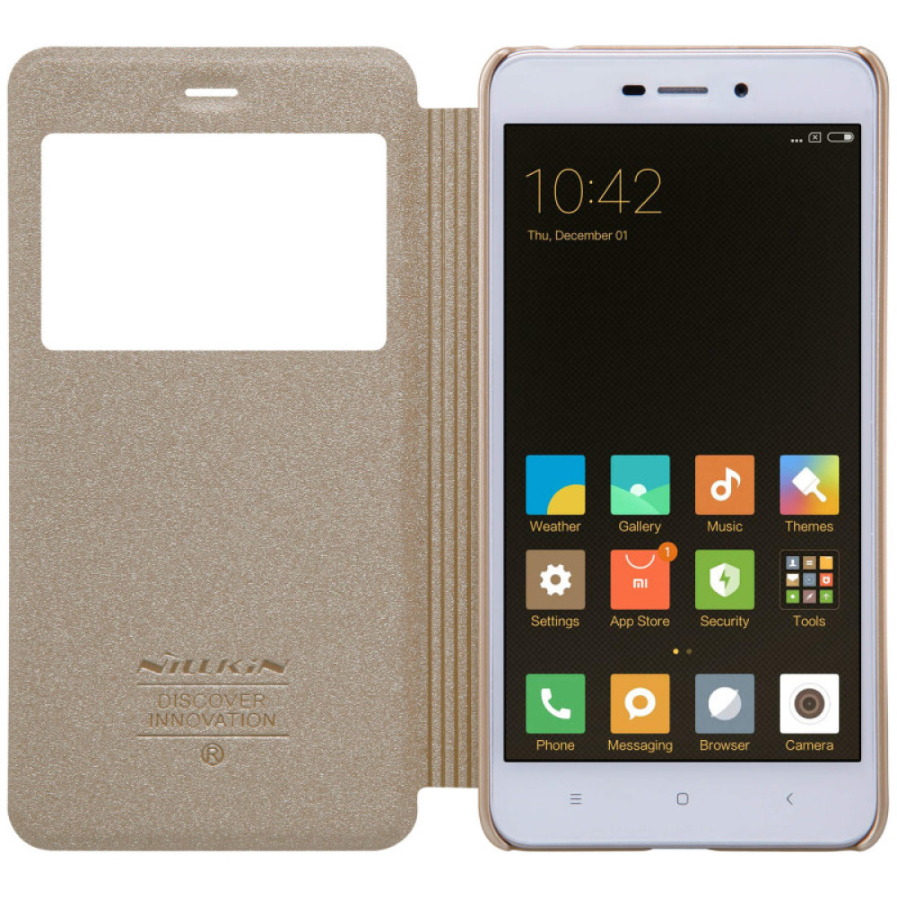 Nillkin Θήκη Sparkle View-Flip Xiaomi Redmi 4A - Gold (12348)