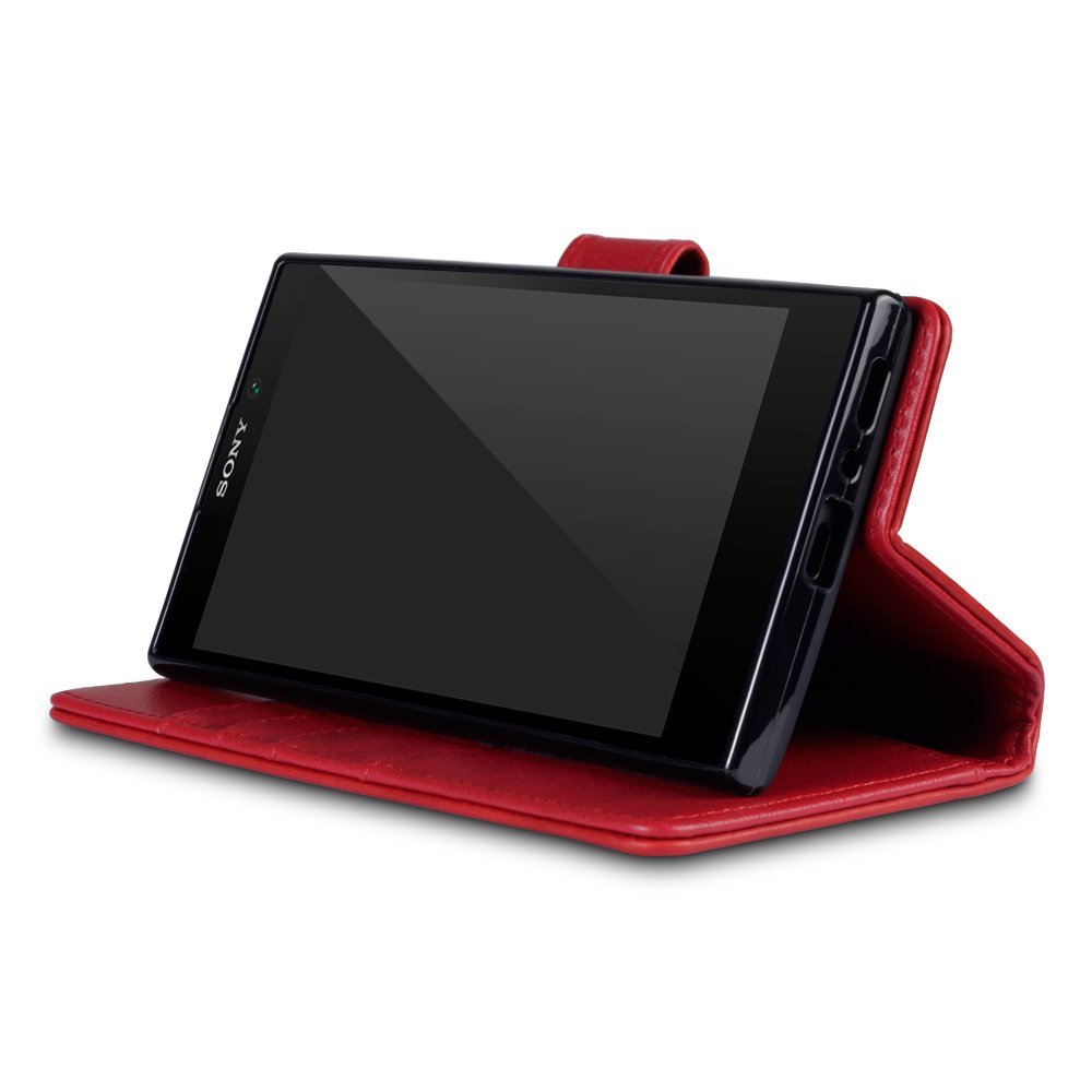 Terrapin Δερμάτινη Θήκη - Πορτοφόλι Sony Xperia L2 - Red (117-005-563)