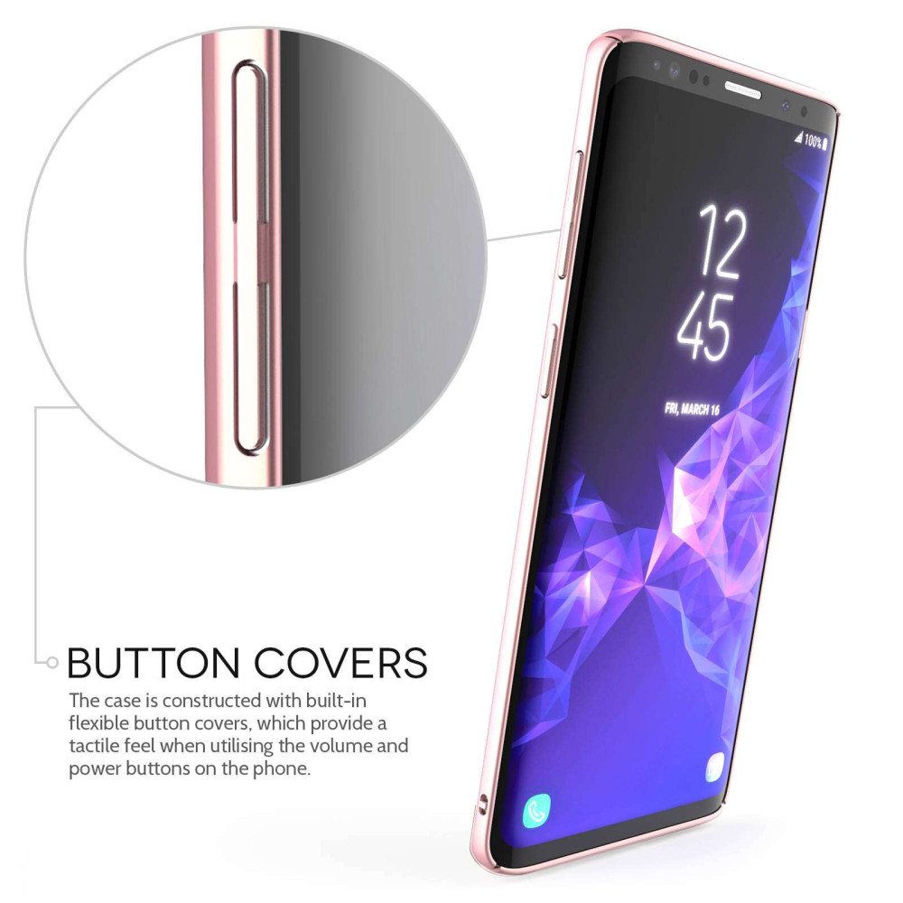 Caseflex Ultra Thin Hybrid Case Samsung Galaxy S9  - Rose Gold (SA-EA10-Z761)