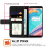 Caseflex Θήκη - Πορτοφόλι OnePlus 5T - Black & Screen Protector (ONE-PLUS-Z447)