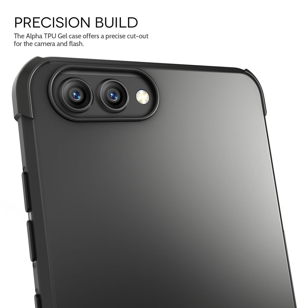 Caseflex Θήκη Σιλικόνης Honor View 10 - Black & Screen Protector (HU-AW03-Z511)