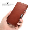 iCarer Vintage Series Side-Open Δερμάτινη Θήκη iPhone X / XS - Brown (RIX15-BN)