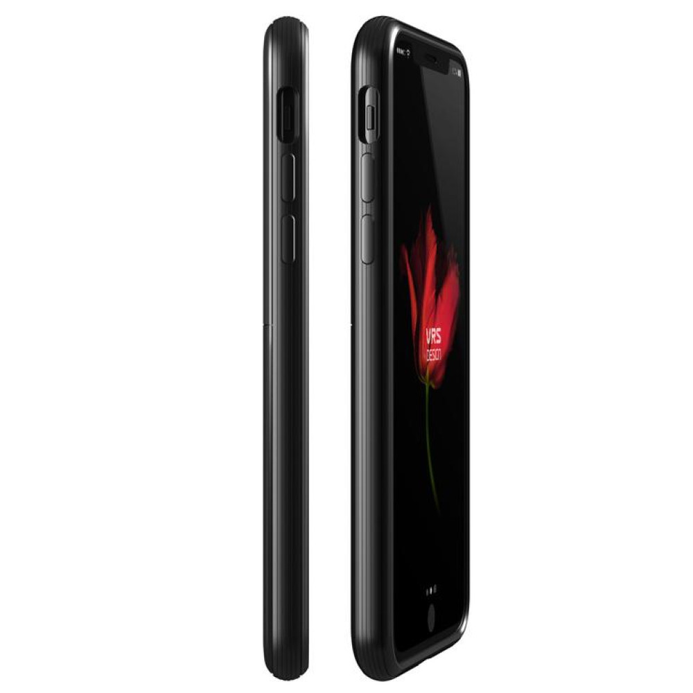 VRS Design Θήκη Single Fit iPhone X / XS - Black (VRSIP8-SFTBK)